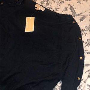 Michael kors Long sleeve navy blouse